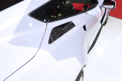 2013-2019 Corvette C7 Z51 OE Style Carbon Fiber Rear Quarter Panel Vent - Carbonado Aero