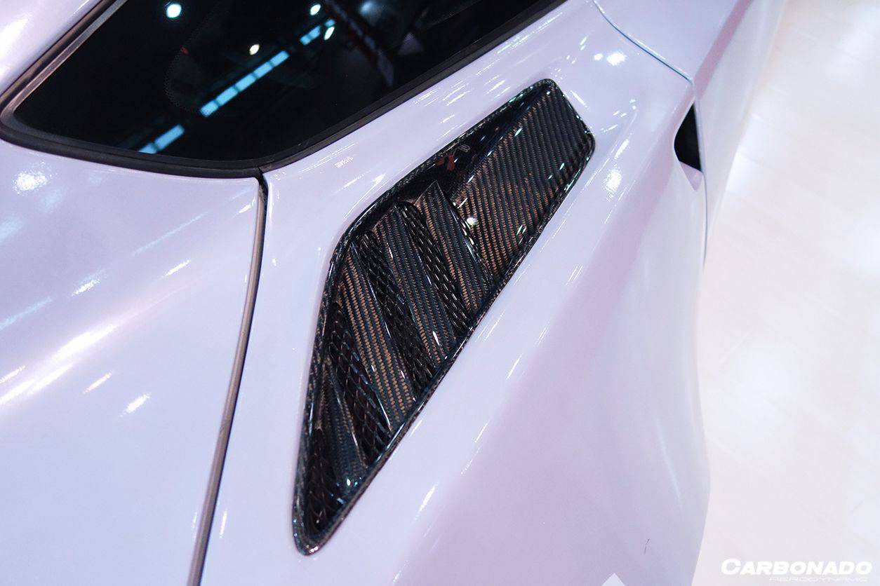 2013-2019 Corvette C7 Z51 OE Style Carbon Fiber Rear Quarter Panel Vent - Carbonado Aero