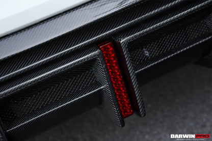 2017-2022 Audi RS4 B9 BKSS Style Rear Diffuser w/ Caps - DarwinPRO Aerodynamics