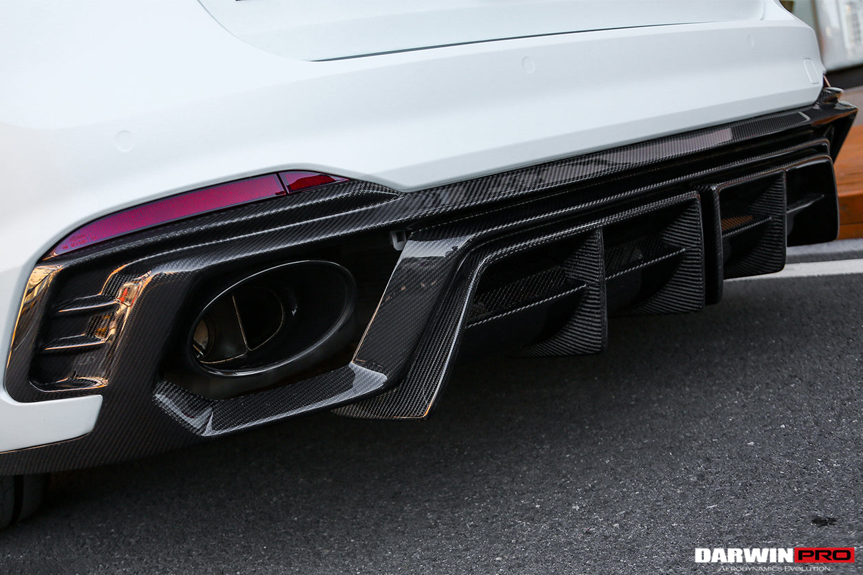 2017-2022 Audi RS4 B9 BKSS Style Rear Diffuser w/ Caps - DarwinPRO Aerodynamics