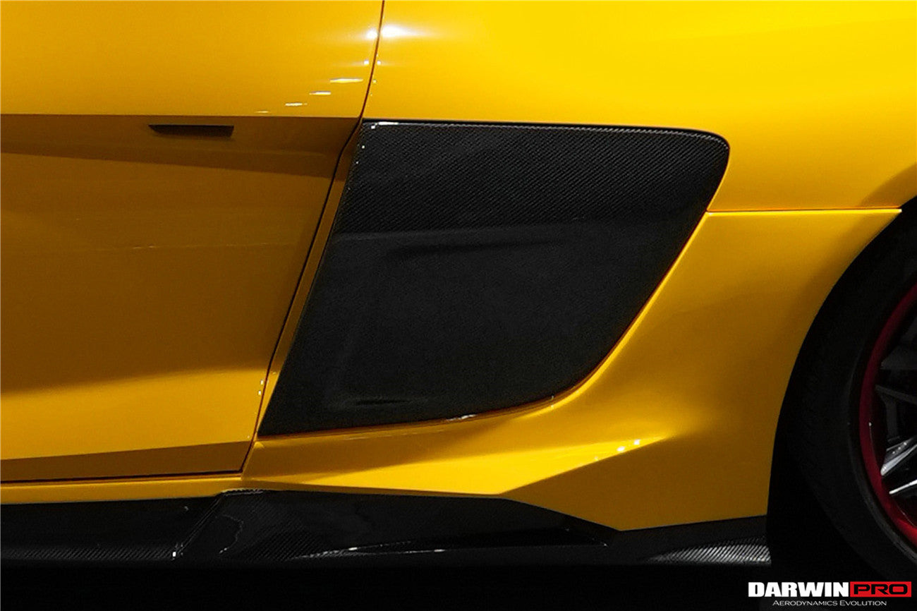 2016-2023 Audi R8 Coupe/Spyder iMPII Carbon Fiber Side Door Panel Blades - DarwinPRO Aerodynamics