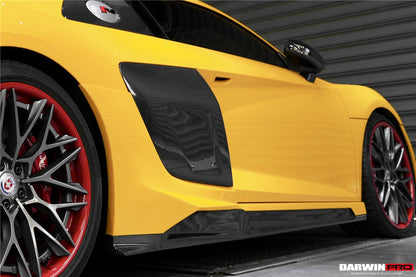 2016-2023 Audi R8 Coupe/Spyder iMPII Carbon Fiber Side Door Panel Blades - DarwinPRO Aerodynamics