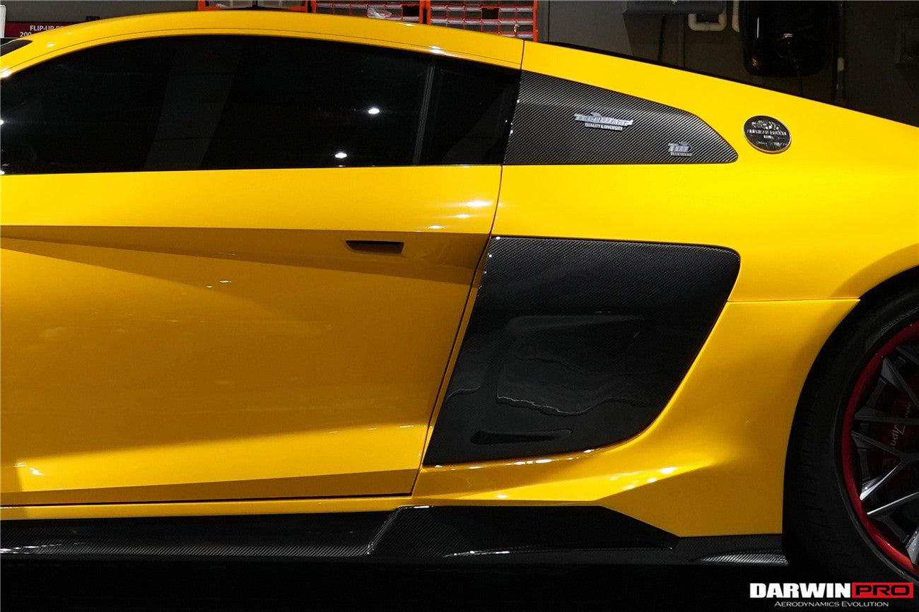 2016-2023 Audi R8 Coupe/Spyder iMPII Carbon Fiber Side Door Panel Blades - DarwinPRO Aerodynamics