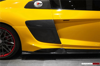 2016-2023 Audi R8 Coupe/Spyder iMPII Carbon Fiber Side Door Panel Blades - DarwinPRO Aerodynamics