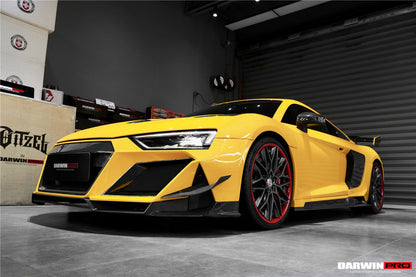 2016-2018 Audi R8 Coupe/Spyder iMPII Carbon Fiber Side Skirts Add on - DarwinPRO Aerodynamics
