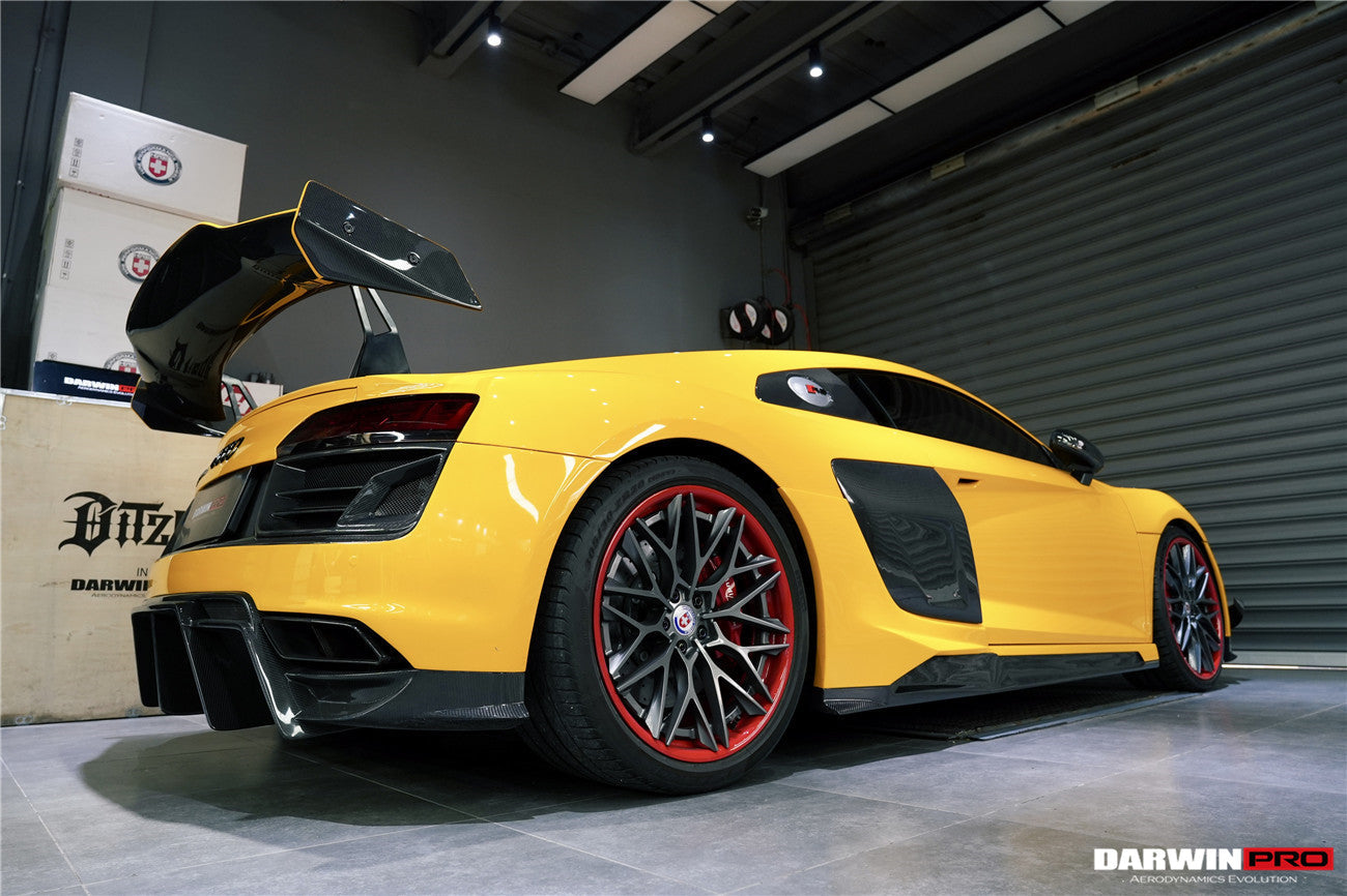 2016-2018 Audi R8 Coupe/Spyder iMPII Carbon Fiber Side Skirts Add on - DarwinPRO Aerodynamics