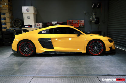 2016-2018 Audi R8 Coupe/Spyder iMPII Carbon Fiber Side Skirts Add on - DarwinPRO Aerodynamics