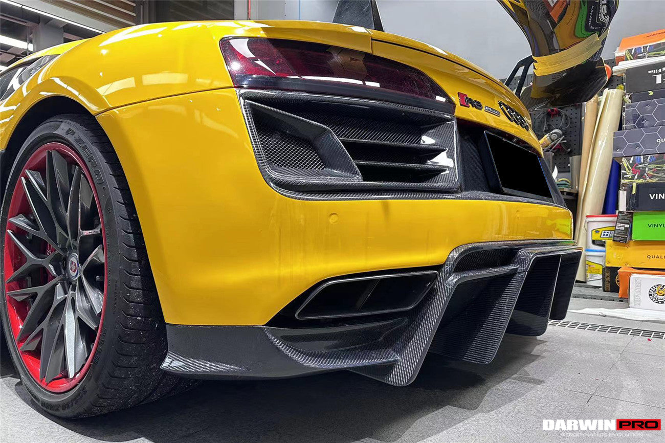 2016-2018 Audi R8 Coupe/Spyder IMPII Part Carbon Fiber Rear Bumper - DarwinPRO Aerodynamics
