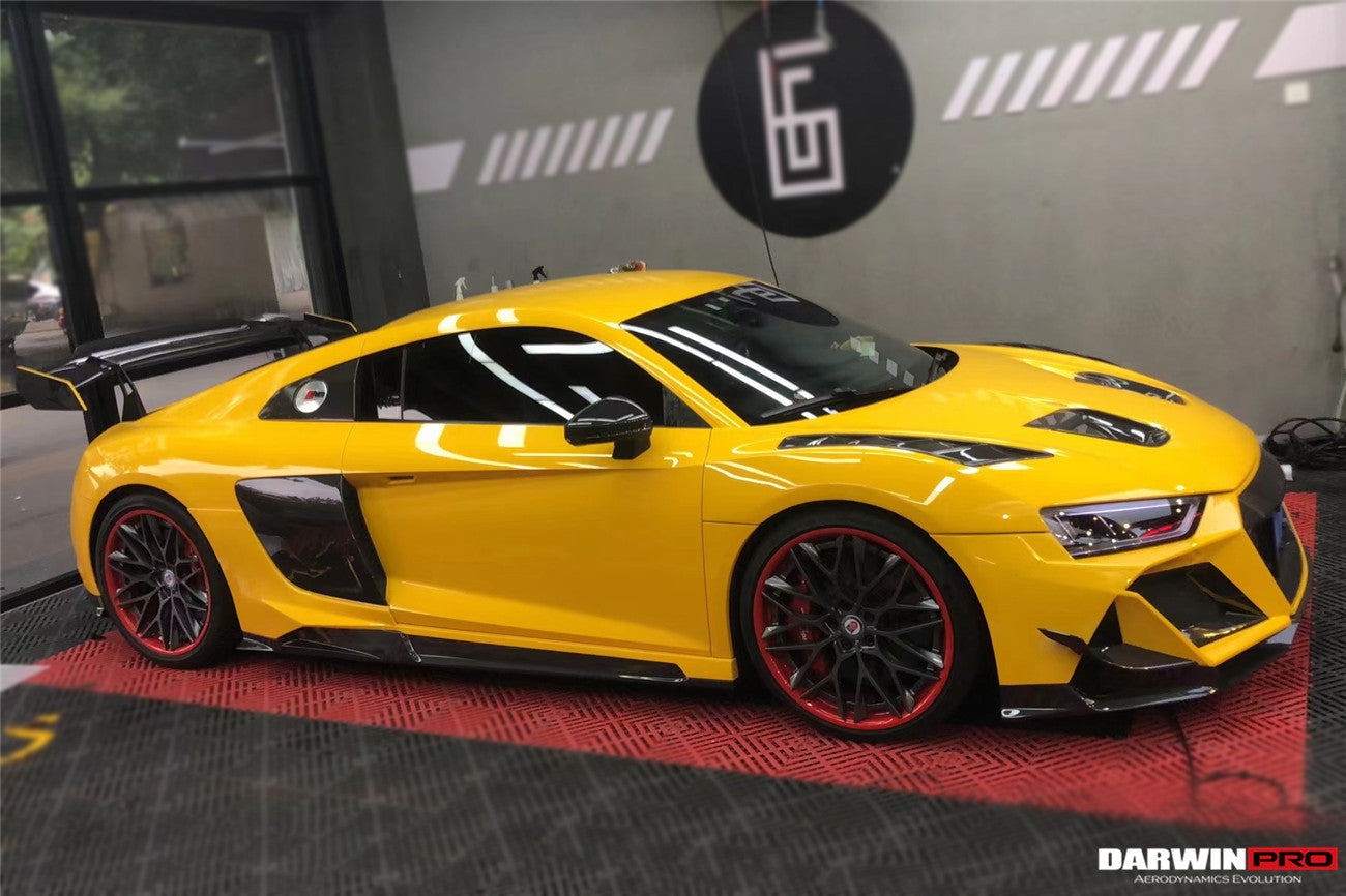 2016-2018 Audi R8 Coupe/Spyder iMPII Carbon Fiber Side Skirts Add on - DarwinPRO Aerodynamics