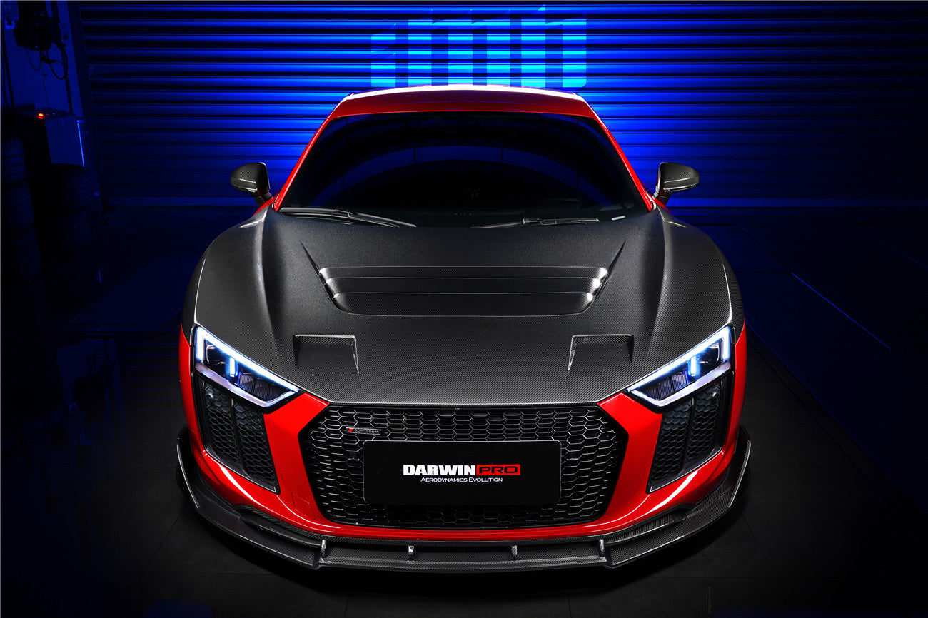 2016-2018 Audi R8 Coupe/Spyder iMP Performance Carbon Fiber Front Lip - DarwinPRO Aerodynamics