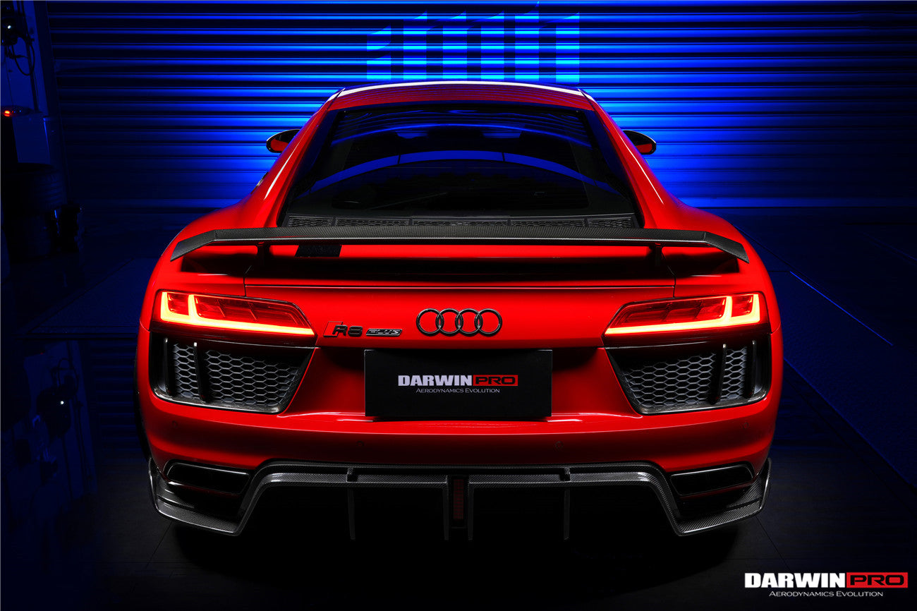 2016-2023 Audi R8 GEN2/GEN3 Coupe ONLY GT Style Carbon Fiber Trunk Wing - DarwinPRO Aerodynamics
