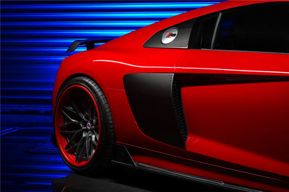 2016-2025 Audi R8 GEN2 Coupe & Spyder iMPII Carbon Fiber Side Door Panel Blades - DarwinPRO Aerodynamics