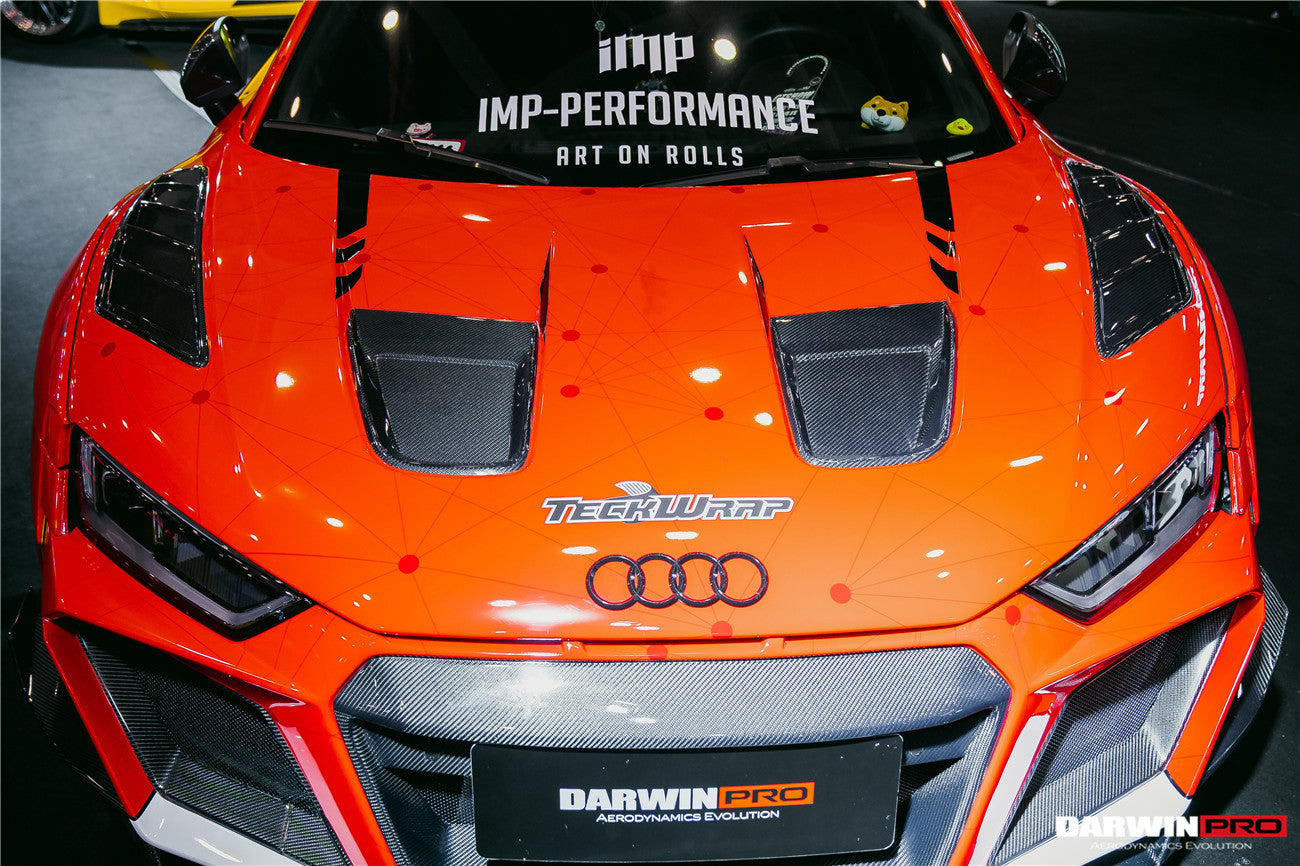 2016-2023 Audi R8 Coupe/Spyder IMPII Carbon Fiber Hood - DarwinPRO Aerodynamics