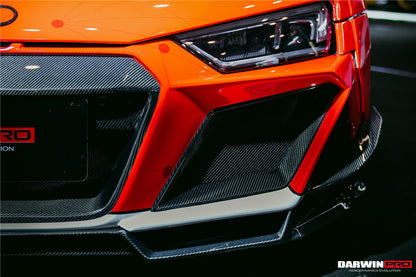 2016-2018 Audi R8 Coupe/Spyder IMPII Part Carbon Fiber Front Bumper - DarwinPRO Aerodynamics