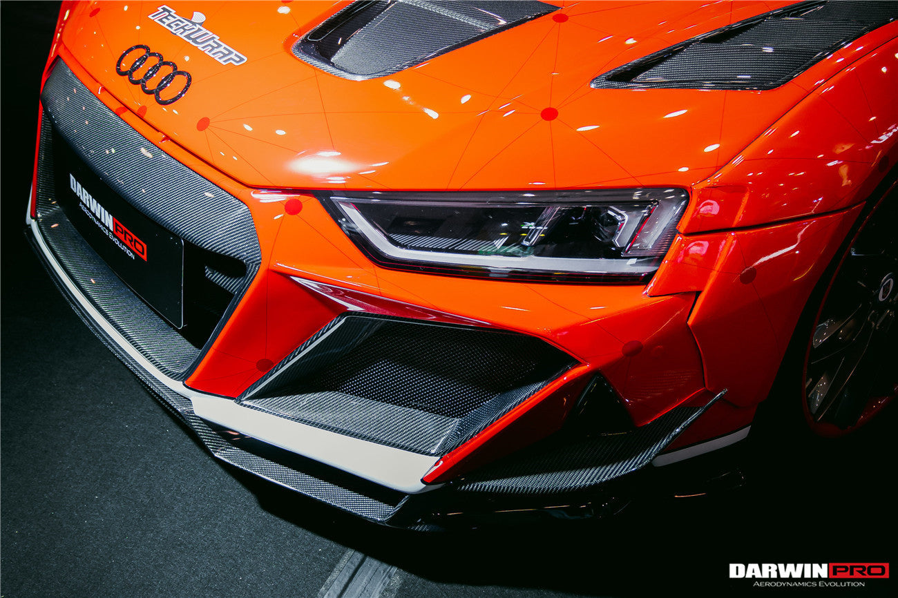 2016-2018 Audi R8 Coupe/Spyder IMPII Part Carbon Fiber Front Bumper - DarwinPRO Aerodynamics