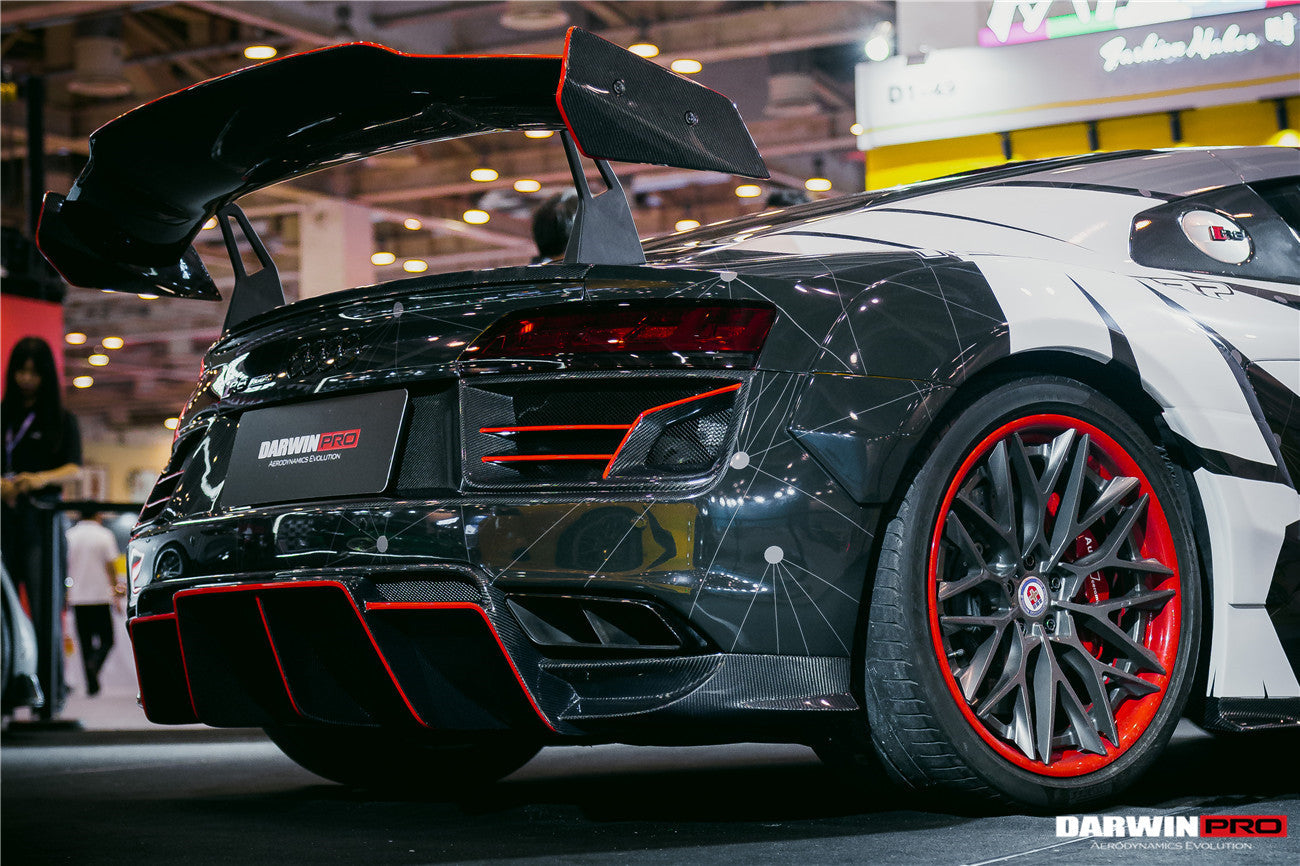 2016-2018 Audi R8 Coupe/Spyder IMPII Part Carbon Fiber Rear Bumper - DarwinPRO Aerodynamics