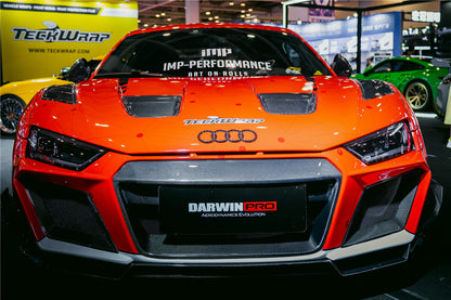 2016-2018 Audi R8 Coupe/Spyder IMPII Part Carbon Fiber Front Bumper - DarwinPRO Aerodynamics