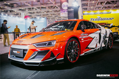 2016-2018 Audi R8 Coupe/Spyder IMPII Part Carbon Fiber Front Bumper - DarwinPRO Aerodynamics