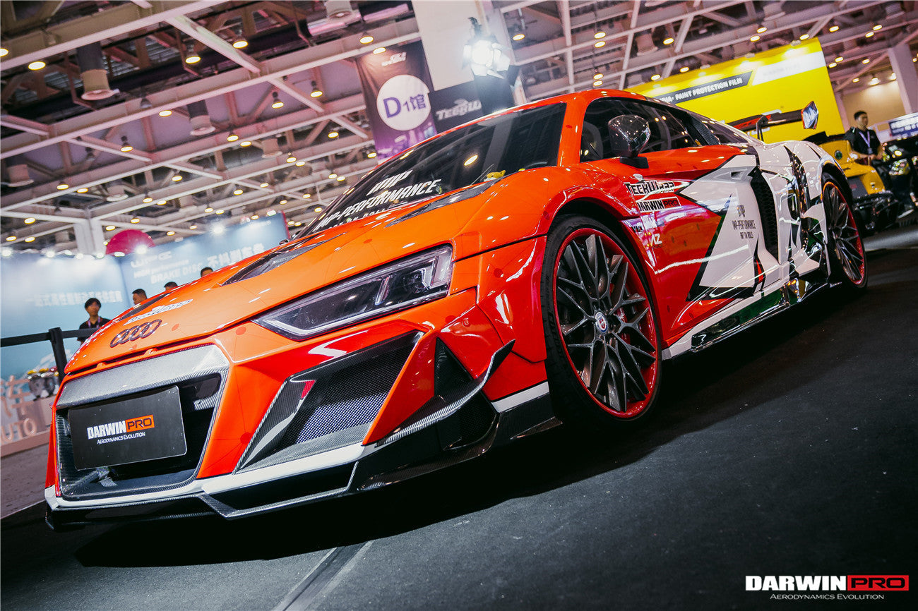 2016-2018 Audi R8 Coupe/Spyder IMPII Part Carbon Fiber Front Bumper - DarwinPRO Aerodynamics