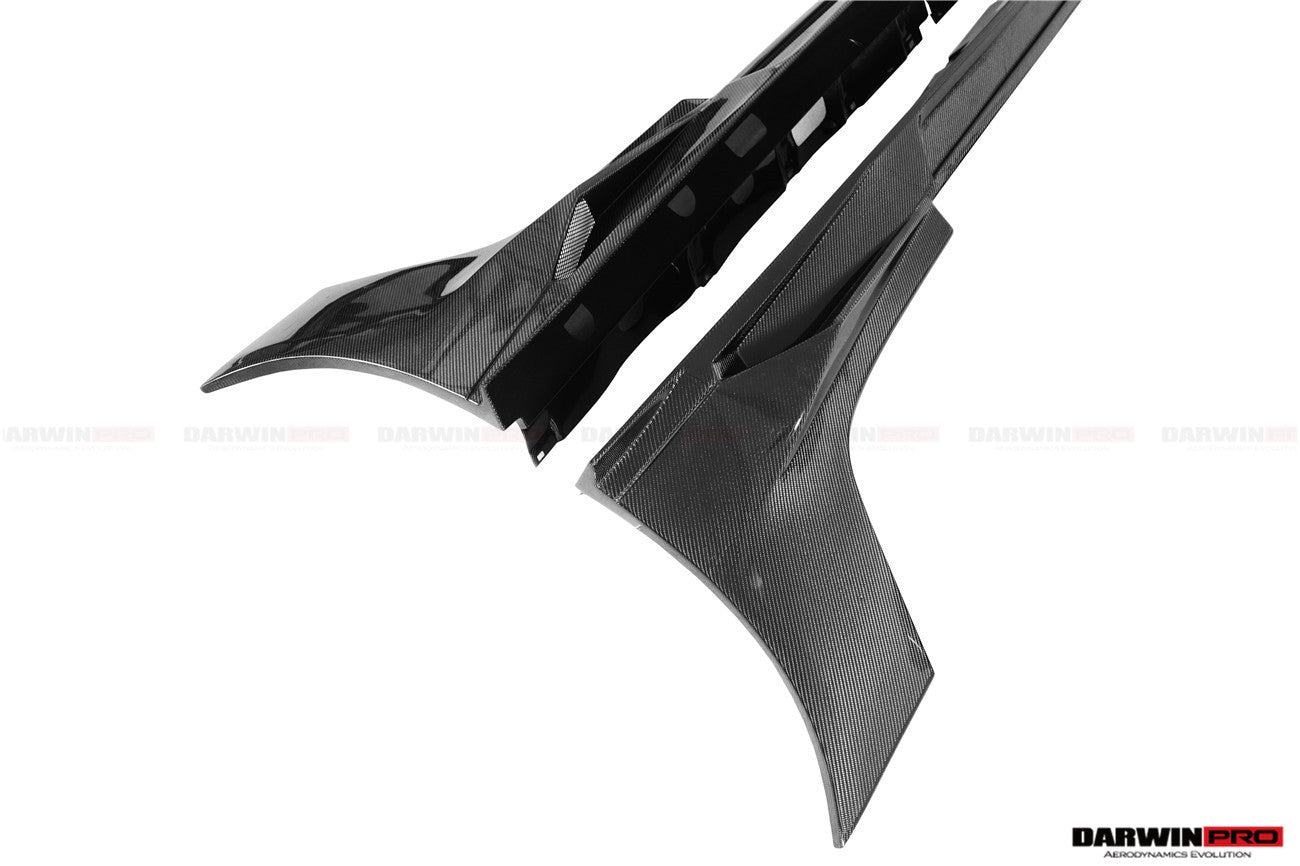 2016-2018 Audi R8 Coupe/Spyder iMPII Carbon Fiber Side Skirts Add on - DarwinPRO Aerodynamics
