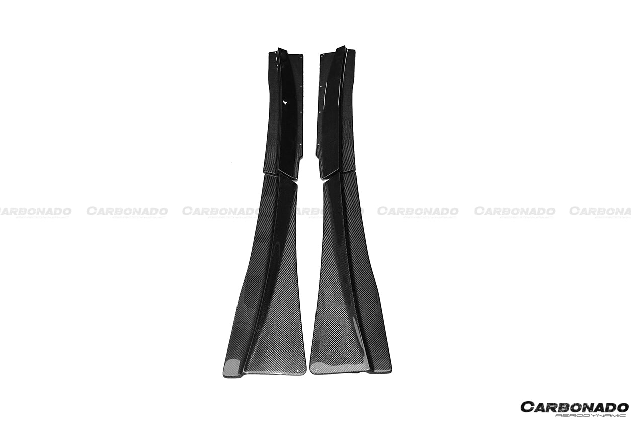 2011-2015 McLaren MP4 12C 650S RZS Style Carbon Fiber Side Skirts - Carbonado