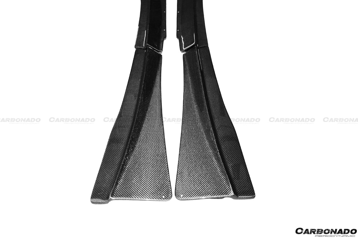 2011-2015 McLaren MP4 12C 650S RZS Style Carbon Fiber Side Skirts - Carbonado