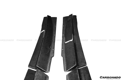 2011-2015 McLaren MP4 12C 650S RZS Style Carbon Fiber Side Skirts - Carbonado