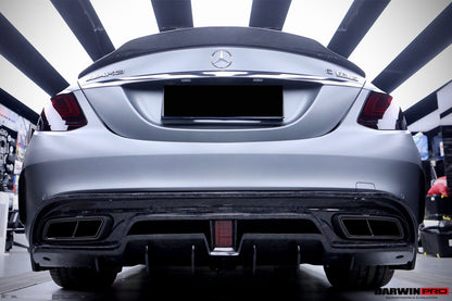 2015-2021 Mercedes Benz W205 C63/S AMG Sedan IMP Performance Carbon Fiber Rear Diffuser - DarwinPRO Aerodynamics