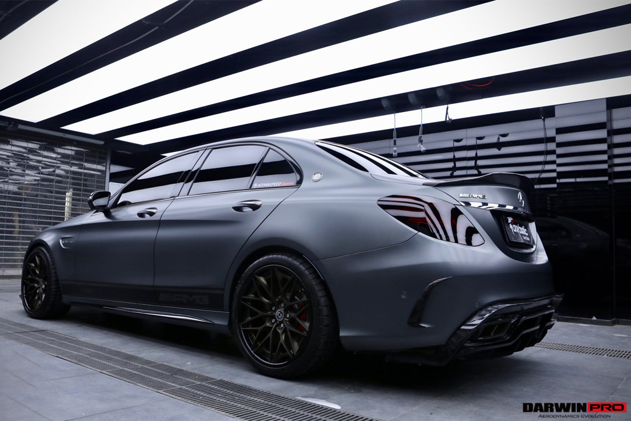 2015-2021 Mercedes Benz W205 C63/S AMG Sedan IMP Performance Carbon Fiber Rear Diffuser - DarwinPRO Aerodynamics