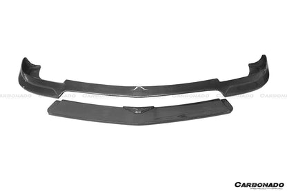 2012-2014 Mercedes Benz W204 C63 AMG RZ Style Carbon Fiber Front Lip - Carbonado