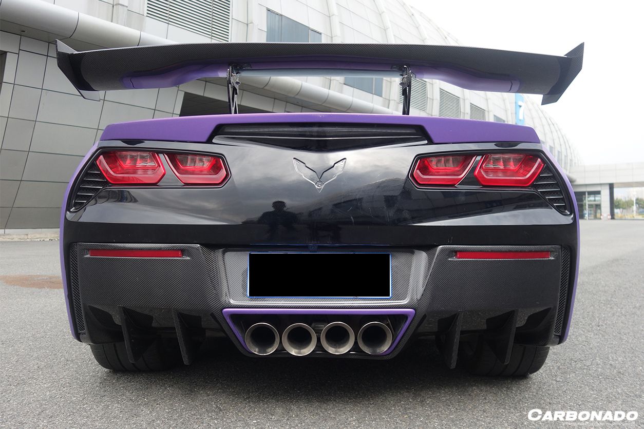 2013-2019 Corvette C7 Z51 RK Style Rear Lip - Carbonado Aero