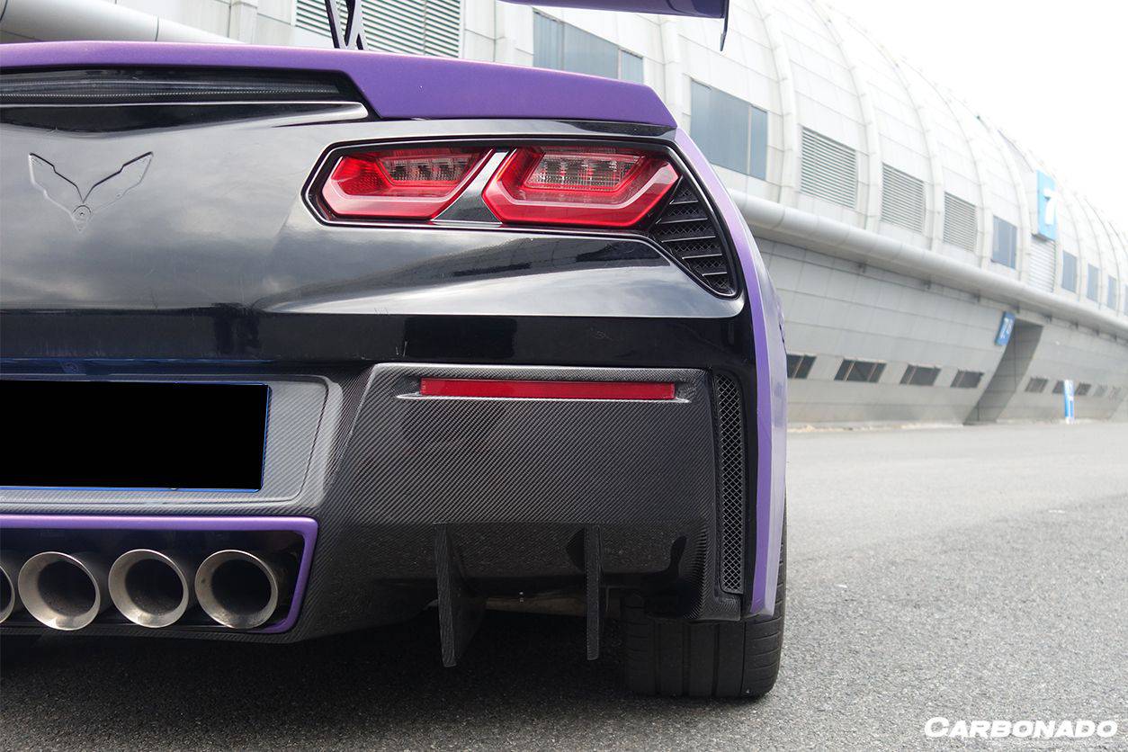 2013-2019 Corvette C7 Z51 RK Style Rear Lip - Carbonado Aero