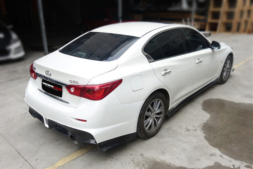 2014-2017 Infiniti Q50 Sedan EAU ROUGE Style Rear Bumper - DarwinPRO Aerodynamics