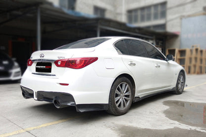 2014-2017 Infiniti Q50 Sedan EAU ROUGE Style Rear Bumper - DarwinPRO Aerodynamics