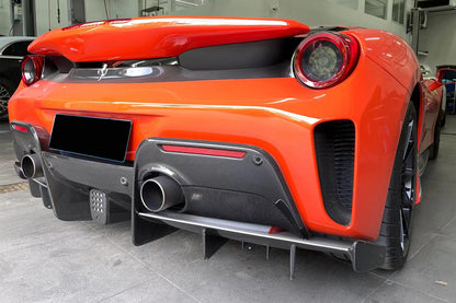 2018-2022 Ferrari 488 Pista Rear Bumper  (Not including Diffuser) - DarwinPRO Aerodynamics
