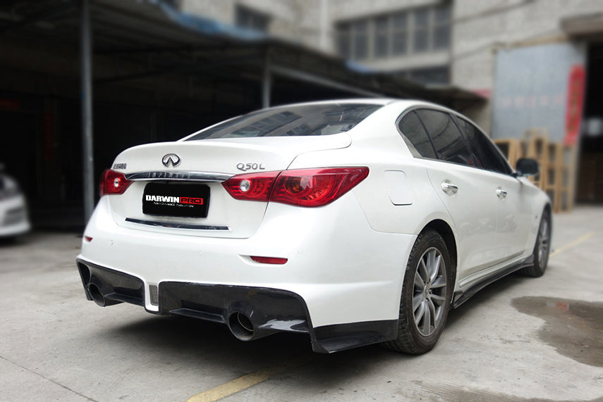 2014-2017 Infiniti Q50 Sedan EAU ROUGE Style Rear Bumper - DarwinPRO Aerodynamics