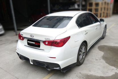 2014-2017 Infiniti Q50 Sedan EAU ROUGE Style Rear Bumper - DarwinPRO Aerodynamics