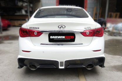 2014-2017 Infiniti Q50 Sedan EAU ROUGE Style Rear Bumper - DarwinPRO Aerodynamics