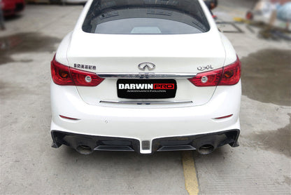 2014-2017 Infiniti Q50 Sedan EAU ROUGE Style Rear Bumper - DarwinPRO Aerodynamics