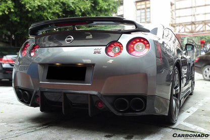 2008-2011 Nissan GTR R35 CBA BSE Style Carbon Fiber Rear Lip - Carbonado Aero
