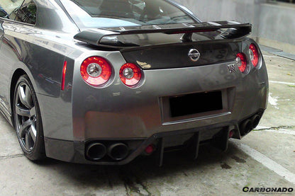 2008-2011 Nissan GTR R35 CBA BSE Style Carbon Fiber Rear Lip - Carbonado Aero