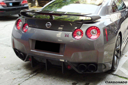 2008-2011 Nissan GTR R35 CBA BSE Style Carbon Fiber Rear Lip - Carbonado Aero