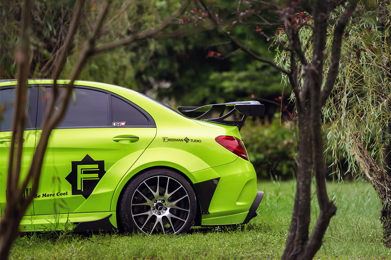 2015-2018 Mercedes Benz W205 C63/S AMG Sedan IMP Performance Carbon Fiber Rear Caps - DarwinPRO Aerodynamics