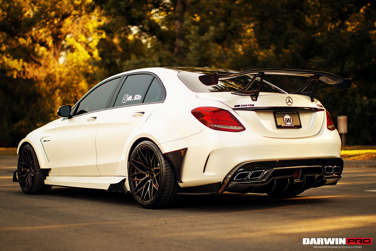 2015-2021 Mercedes Benz W205 C63/S AMG Sedan IMP Performance Carbon Fiber Rear Diffuser - DarwinPRO Aerodynamics