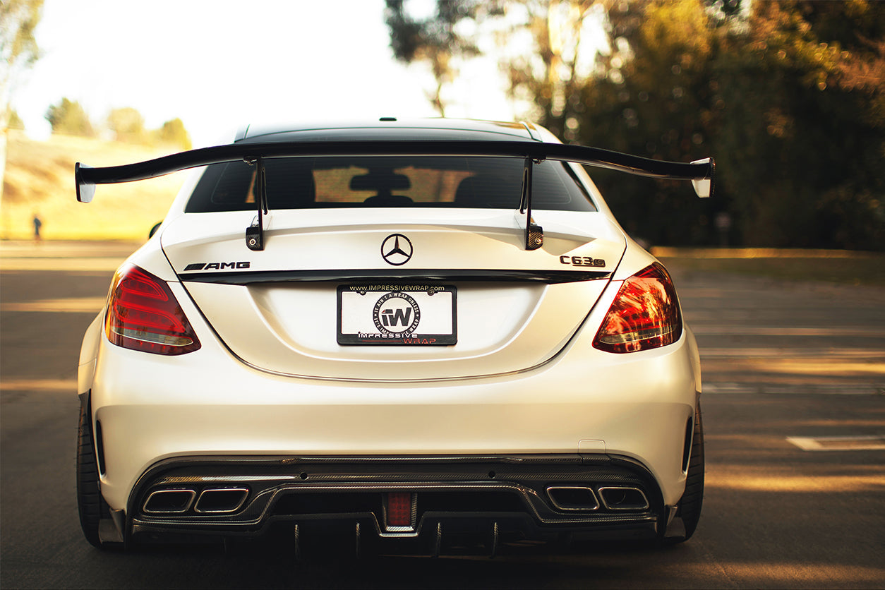 2015-2021 Mercedes Benz W205 C63/S AMG Sedan IMP Performance Carbon Fiber Rear Diffuser - DarwinPRO Aerodynamics
