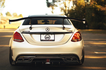 2015-2021 Mercedes Benz W205 C63/S AMG Sedan IMP Performance Carbon Fiber Rear Diffuser - DarwinPRO Aerodynamics