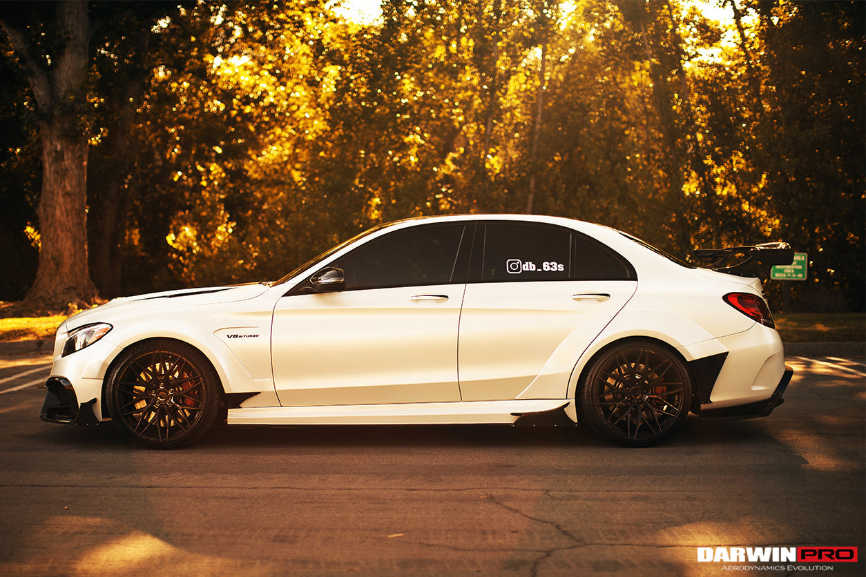 2015-2018 Mercedes Benz W205 C63/S AMG Sedan IMP Performance Carbon Fiber Rear Caps - DarwinPRO Aerodynamics