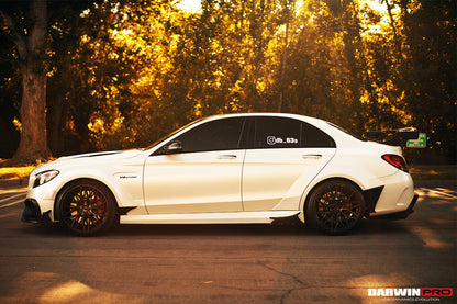 2015-2018 Mercedes Benz W205 C63/S AMG Sedan IMP Performance Carbon Fiber Rear Caps - DarwinPRO Aerodynamics