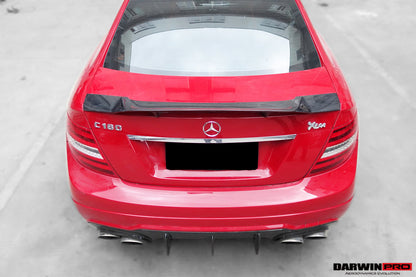 2012-2014 Mercedes Benz W204 C Class Coupe Carbon Fiber Rear Lip - DarwinPRO Aerodynamics