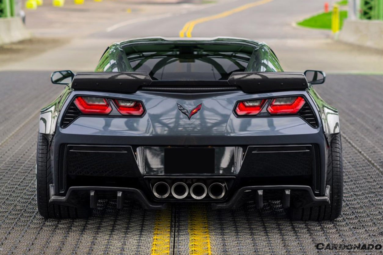 2013-2019 Corvette C7 Z51 ROX Style Rear Diffuser - Carbonado